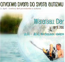 Deň povedomia o autizme -WATERBALL DAY 1. Apríl 2011 13.00 - 18.00